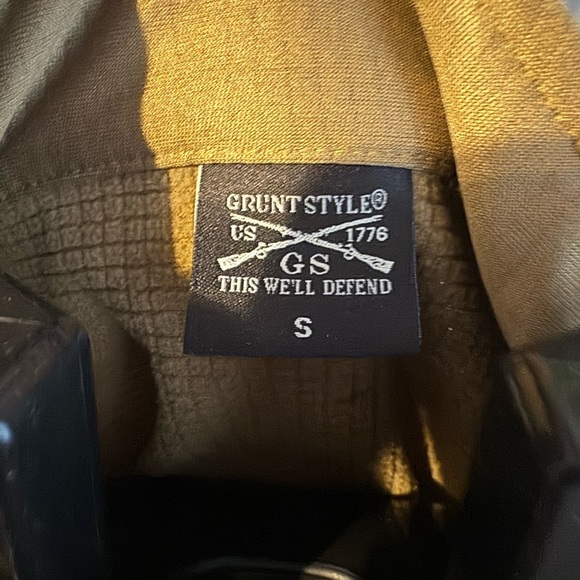 Grunt Style Men's Quarter Zip Sweater - Tan - Picture 2 of 6